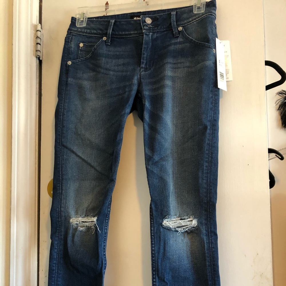 Hudson cropped skinny jeans